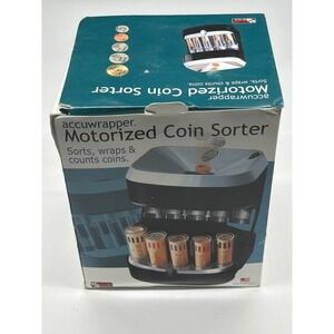 Accuwrap Motorized Coin Sorter Sorter Wraps Counts Coins